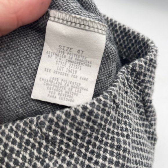 VTG 80s 90s Sesame Street Toddler Girl's 4T Knit Bear Print Gray Sweater Outfit - Picture 8 of 14